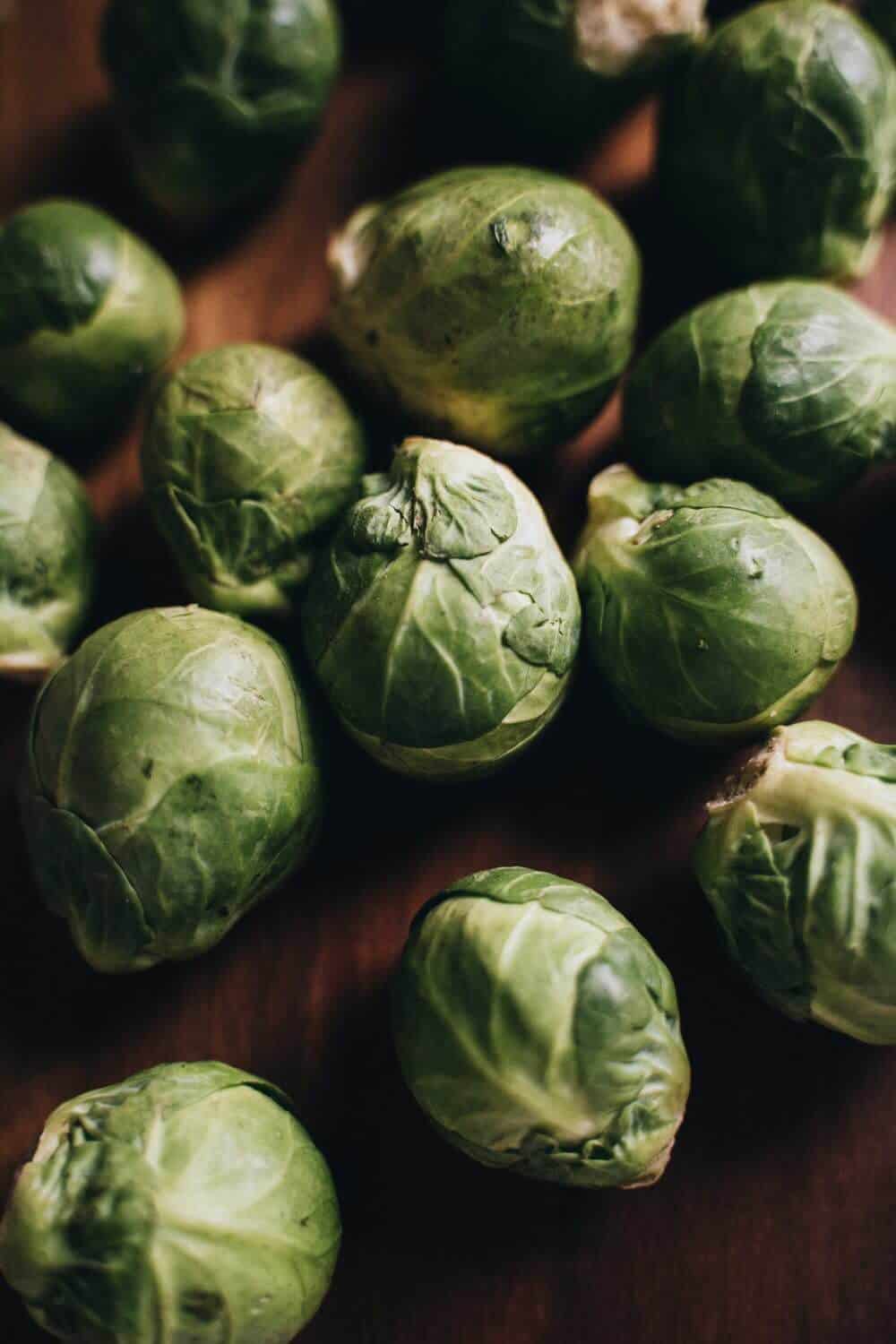 Fresh brussels sprouts to eat