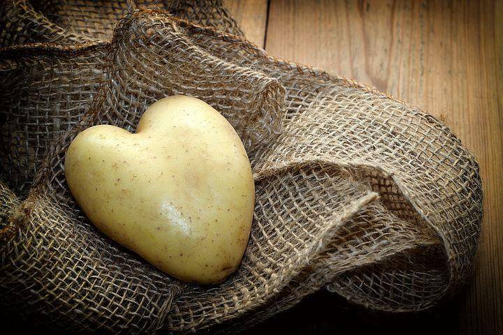 Heart shaped potato