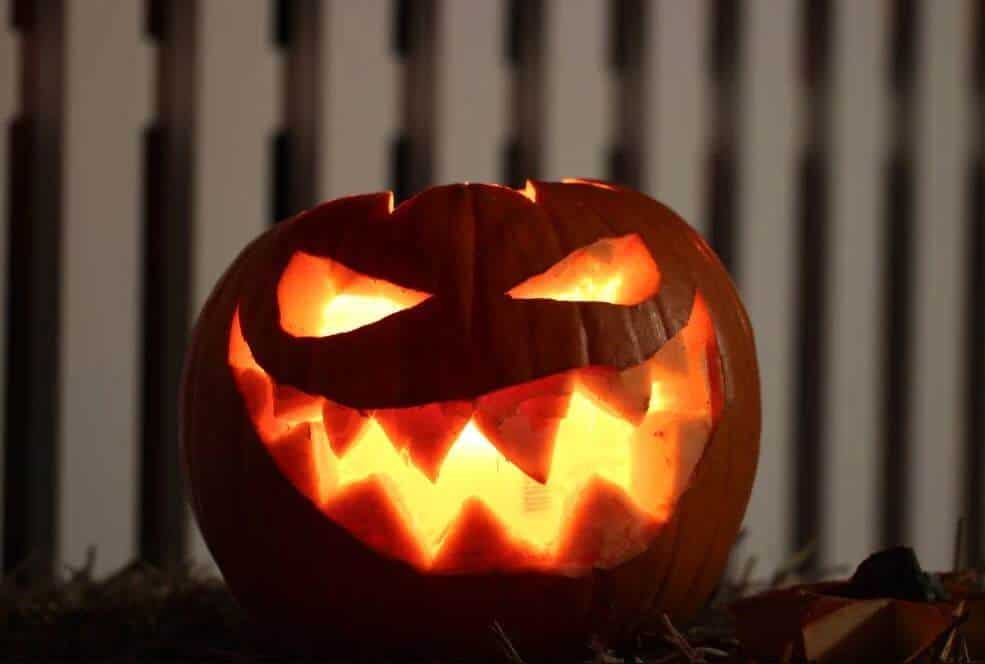 Smiling Jack o lantern pumpkin