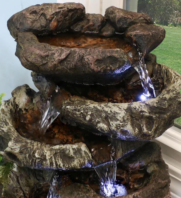 Indoor rock fountain