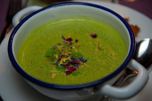 Green Swiss chard soup