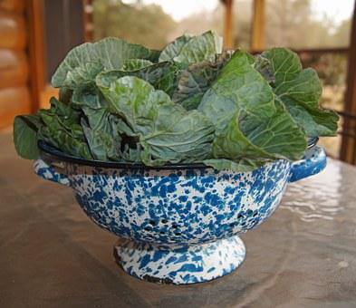 Collard greens in a bowl